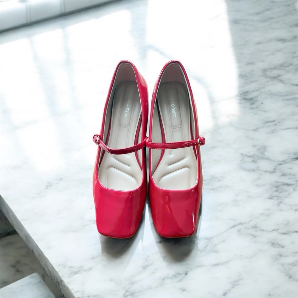 Franco Sarto Red Patent Heels